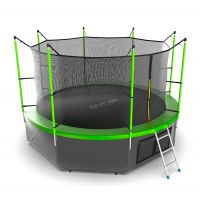 Батут EVO JUMP Internal 12ft (Green) с нижней сеткой