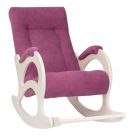 Кресло-качалка Модель 44 фиолетовая ткань без оплётки (б/л)
