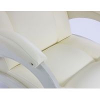 Кресло для отдыха Модель 41 белоснежная экокожа